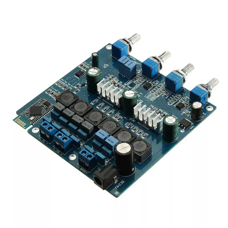 Tpa3116 2 1 50Wx2 + 100 Вт Bluetooth Csr4.0 класса D усилитель мощности с акриловым чехол|Усилители