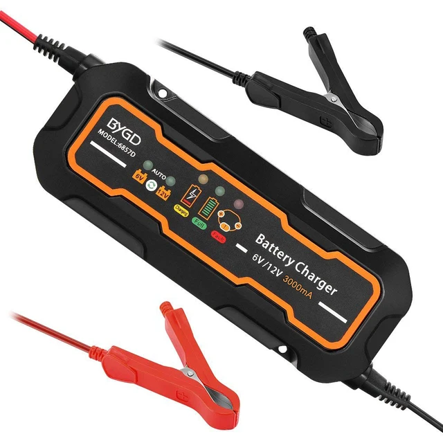 6v 12v 3a Smart Car Battery Charger Portable Full Automatic 6v 12v 3a Smart Car Battery Charger Portable Full Automatic Maintainer For Motorcycle Van Suv Accessories