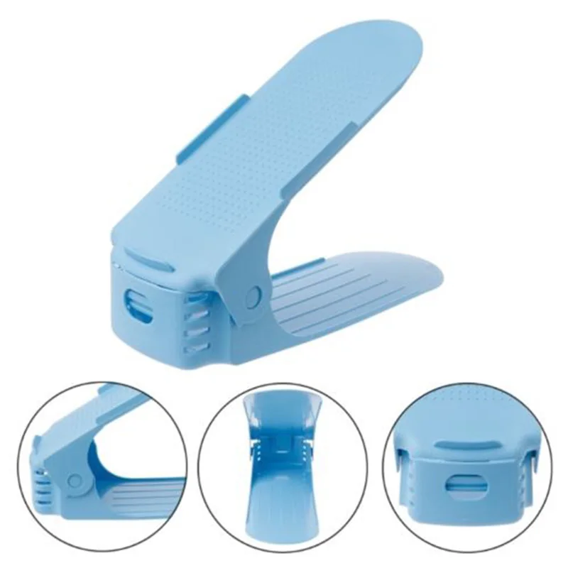 

6pcs Multifunctional Creative Dual Layer DIY Plastic Storage Shoe Racks