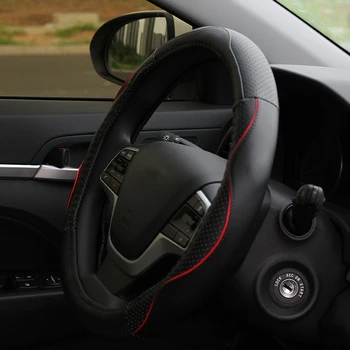 

My Good Car Pu Leather Car Steering Wheel Protection Cover Steering Covers For Hyundai Elantra 2016-2018 car styling accessories