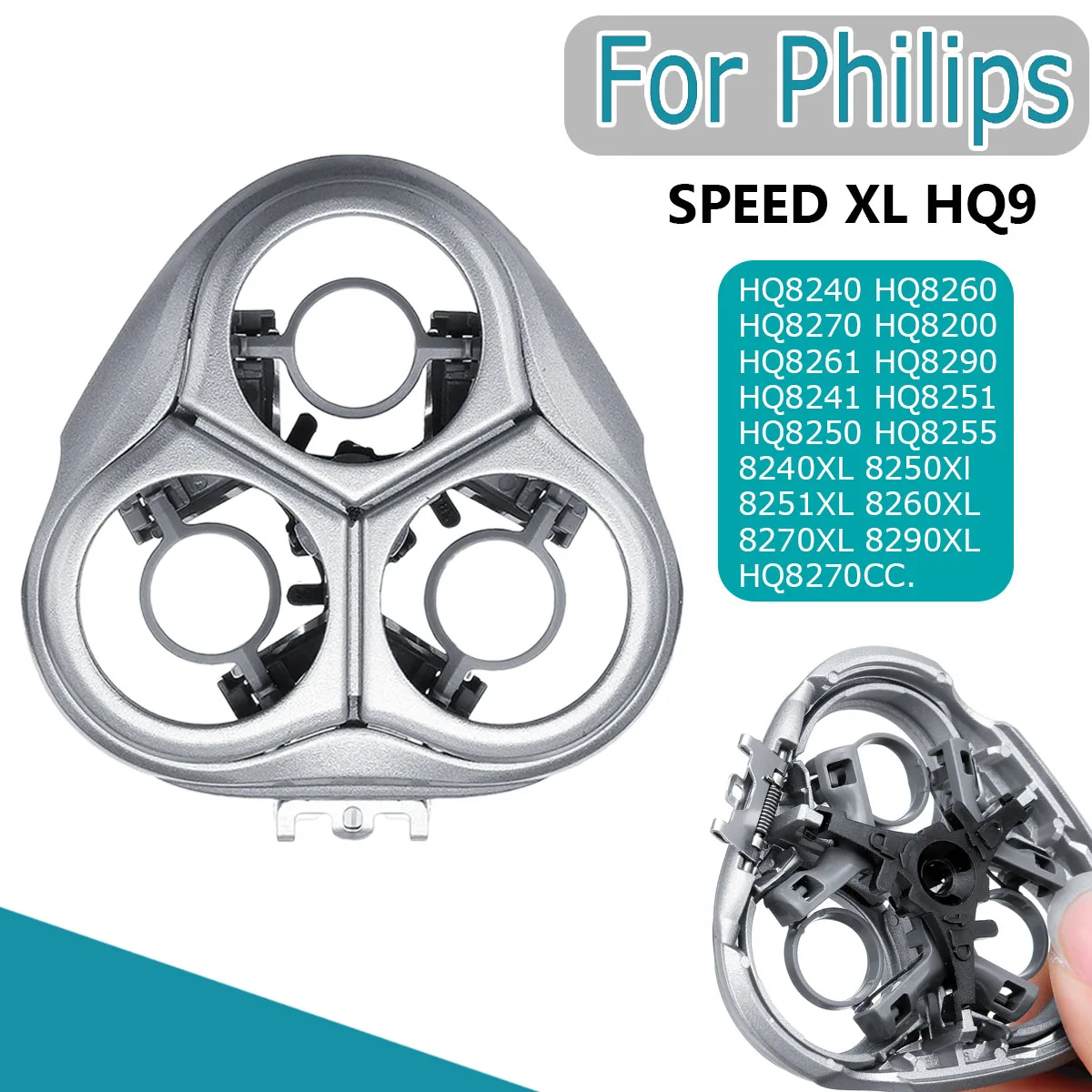 

HQ Shaver Head Holder Frame Replacement for Philips SPEED XL HQ9 HQ8240 HQ8260 HQ8270 HQ8200 HQ8261 HQ8290 8270XL Head Holder