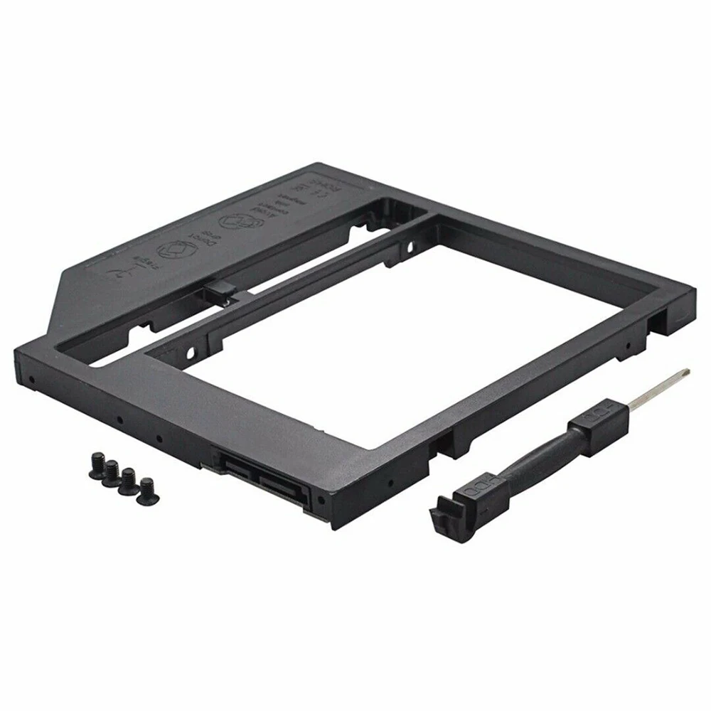 

2nd SATA Second HDD Caddy To SATA 2.5" HDD SSD 9.0mm Enclosure For Laptop CD ROM