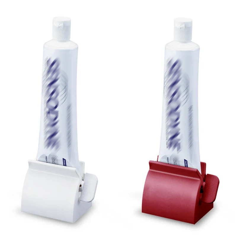 

Bathroom Accessories Multifunction Plastic Toothpaste Tube Squeezer Manual Rolling Holder Toothpaste Dispenser 1Pcs