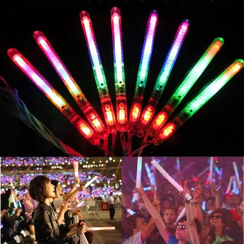 

30pcs Multi Colour LED Glow Stick Fluorescent Light Sticks Flashing Stick for Party Concert Festivals Birthday Raves