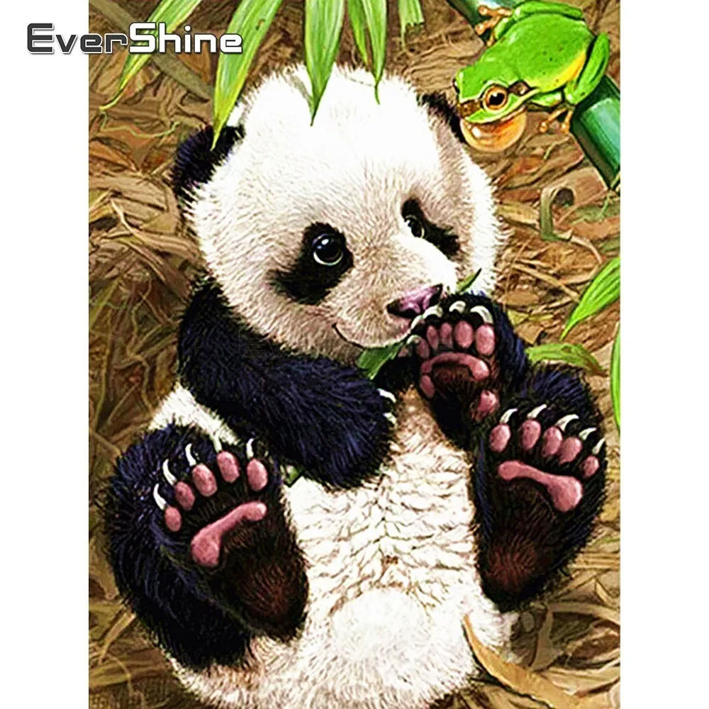 EverShine DIY Diamond Painting Animals Full Square Embroidery Rhinestones Panda Cross Stitch Mosaic Home Decor|Алмазная мозаика| |