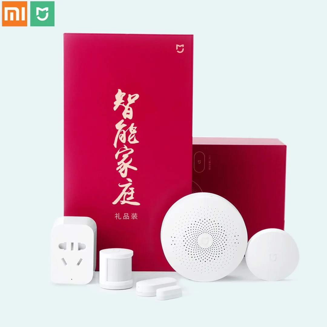  Xiaomi Mijia 5 in 1 Smart Home Kit Multifunctional Gateway Window Body Sensor Wireless Switch Zigbe