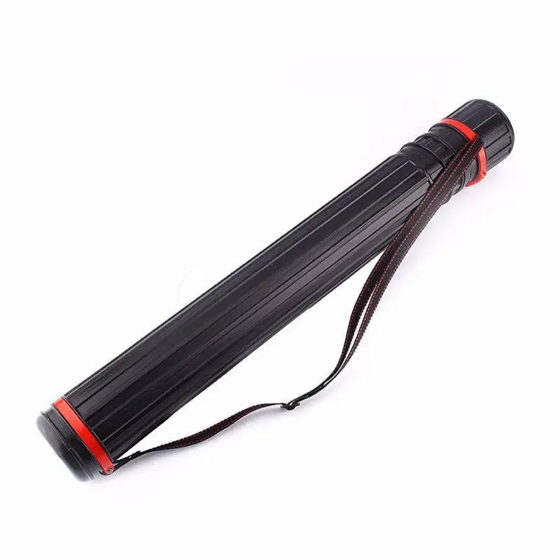 

1Pc Black / Grey Plastic Picture Scroll Holder Retractable Drawing Picture Storage Tube Poster Drafting Scroll Holder