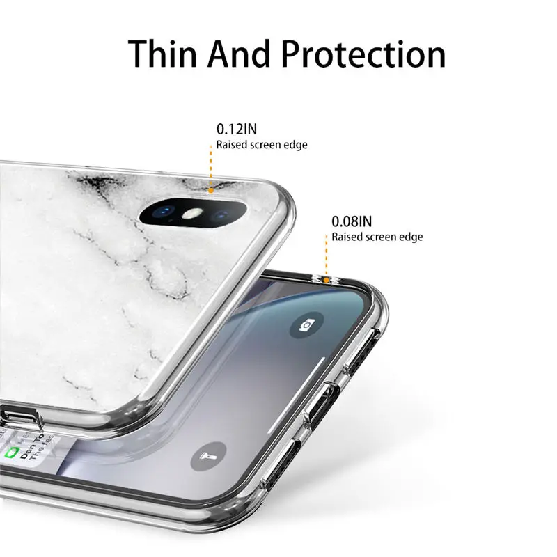 Чехол Ottwn для iPhone 11 чехол 7 8 6 6s Plus Pro XS Max XR X 12 телефона с мраморной текстурой мягкий