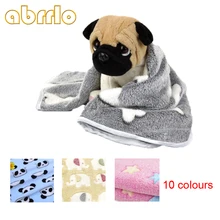 Abrrlo зимнее теплое одеяло для собаки для питомца милый коврик для кровати для собаки толстый коралловый флисовый чехол для кровати Подушка для маленьких средних собак XXS s m