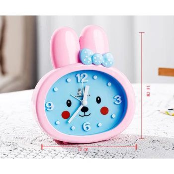 

Rabbit Ear Alarm Clock Lovely Kids Children Bedside Clock Electronic Clock Bunny Alarm Clock