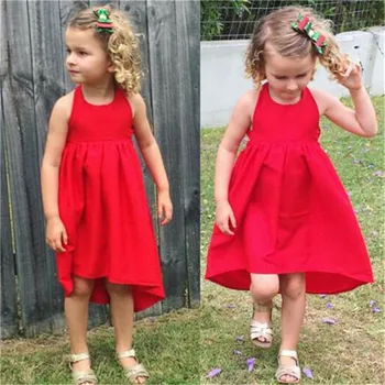 

Fashion Toddler Baby Girls Kid Irregular Bandage Backless Sundress Outfit Dress Newborn Baby Girl Clothes Cotton O-neck