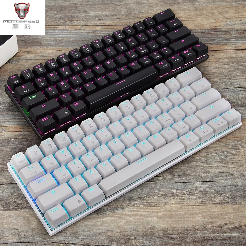 

MOTOSPEED CK62 Keyboard Bluetooth/USB Keyboard Dual Mode Mechanical Keyboard with RGB Backlight Gaming Keyboard