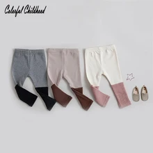 Штаны для маленьких девочек; сезон весна-осень; цветные леггинсы для новорожденных; брюки для малышей; детские штаны; 0-24 месяца