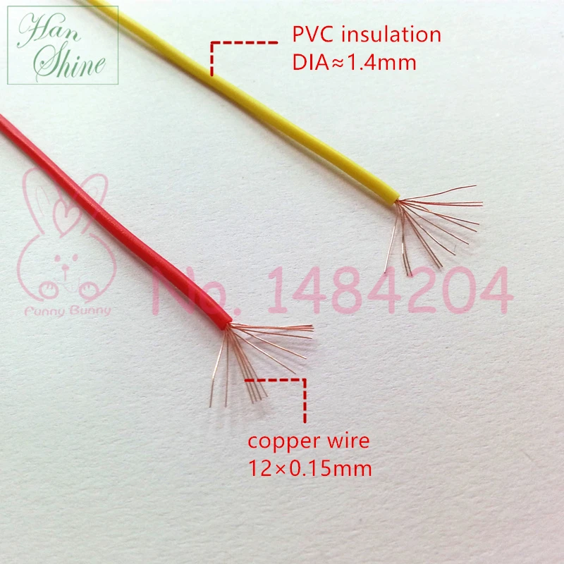 RV электрические провода 0.2mm2 многожильный Медь ядро ПВХ изоляцией гибкий провод красные, синие зеленый желтый черный