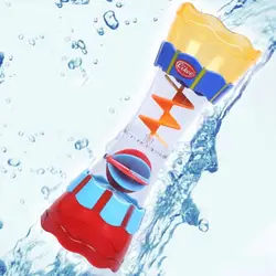 1 X забавная многоцветная пластиковая игрушка для ванной комнаты водоворот палочка чашка пляжная игрушка для детей