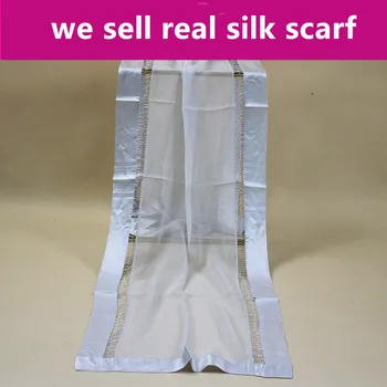 

#S88,100% silk GEORGETTE+CHARMEUSE scarf,color:AS PICTURES,43*150cm women