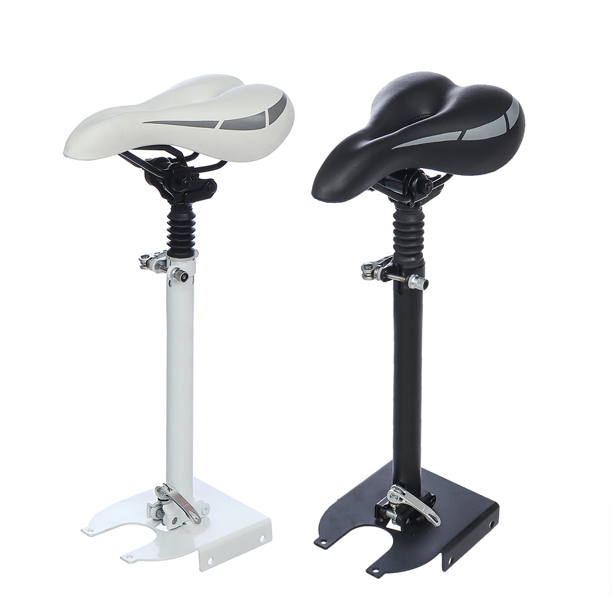 

Electric Scooter Skateboard Height Adjustable Shock-Absorbing Folding Seat Black White Chair for xiaoMi M365 Electric Scooter