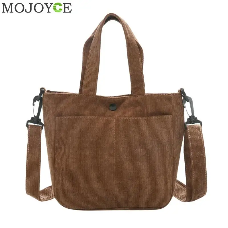 

Women Corduroy Zipper Shoulder Bags Female Artsy Handbags Tote Ladies Canvas Messenger Corssbody Bag Shopping Bag For Girls