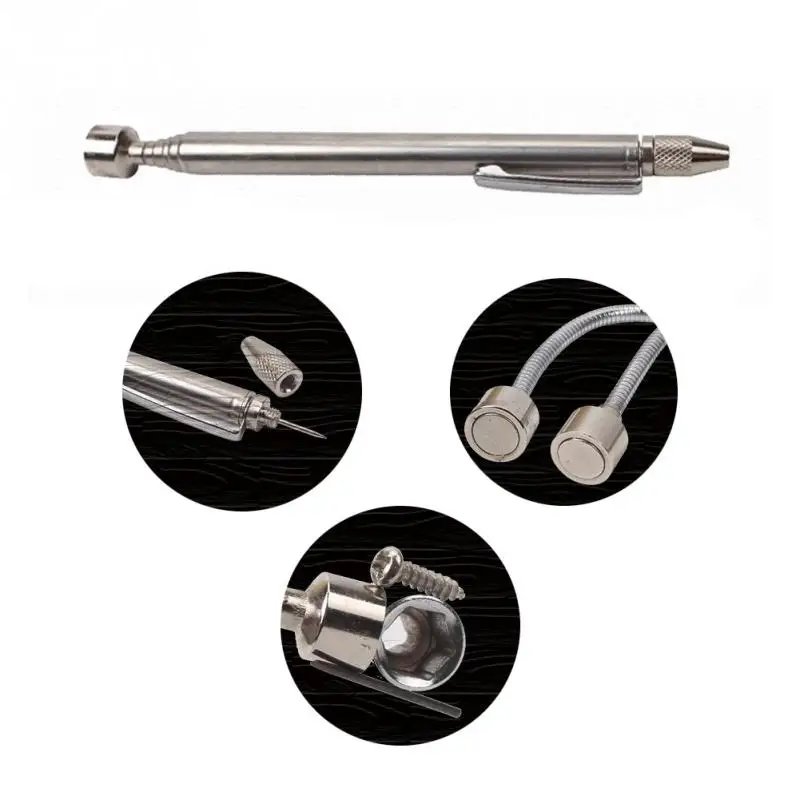 

Magnetic Strong Magnetic Pen Portable Telescopic Easy Pick Up Tool Rod Stick Extending Magnet Handheld Tool #D20