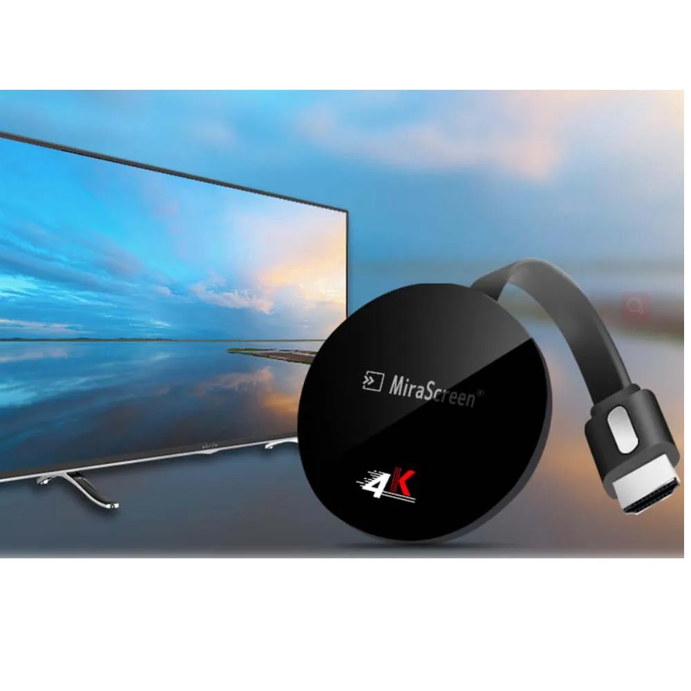 

MiraScreen G7 Plus 2.4G 5G 4K UHD wireless wifi display Dongle Receiver TV Stick Screen Mirroring Miracast Airplay DLNA H.265