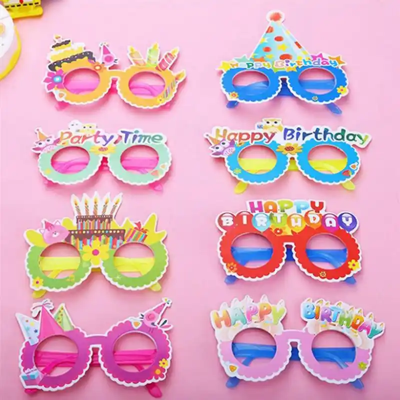 Happy Birthday Glasses Party Cute Novelty Decorative Paper