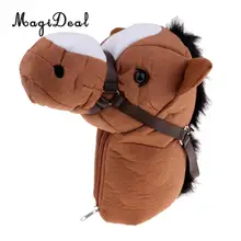 MagiDeal Премиум голова лошади чехол для головки клюшки для гольфа крышка протектор головной убор и застежка-молния