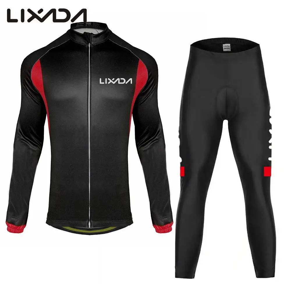 

Lixada Cycling Jersey Winter Long Sleeve Bike Clothes Thermal Roupa De Ciclismo Invierno Hombre MTB Bicycle Clothing