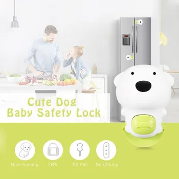 

Baby Safety Lock Silicone Childproof Latch for Door Cabinet Fridge Children Protection Lock Castle Security Blocker Padlock