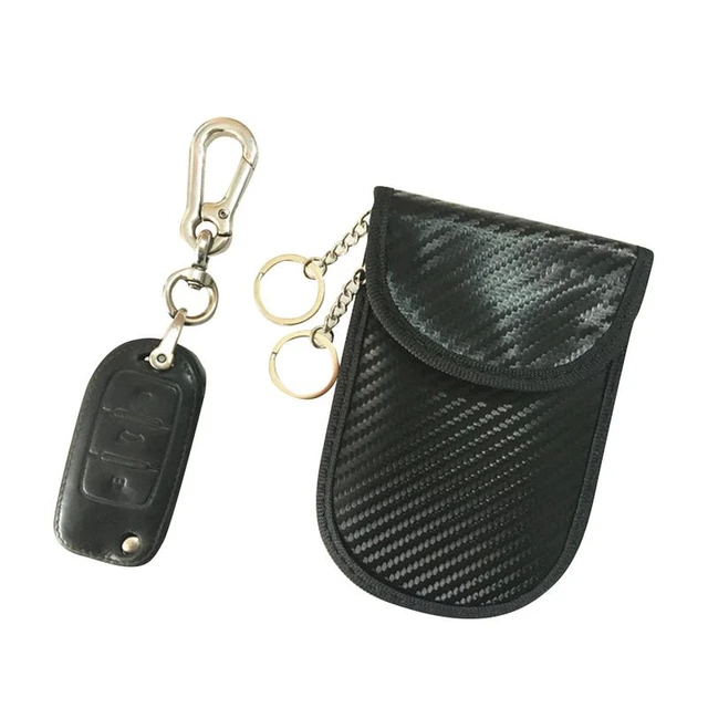 Kohlefaser RFID Elektromagnetische Abschirmung Schlüsseltasche Handy Auto  Schlüsselsignal Abschirmung Tasche