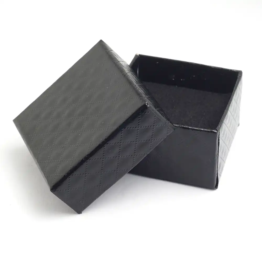 yunkingdom square shape jewelry earrings rings gift boxes black