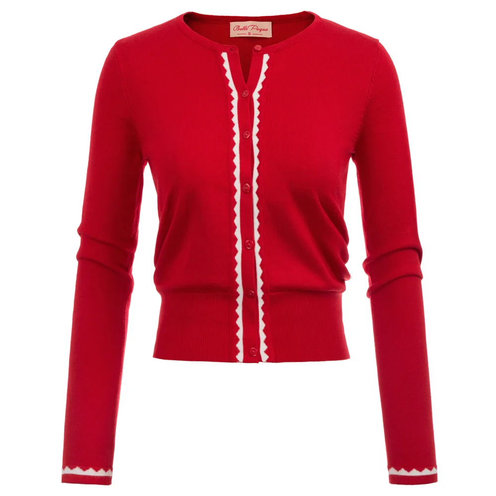 

Women Ladies Soft Knit Crew Neck Button Cardigan Sweater Jumper Top Work Office