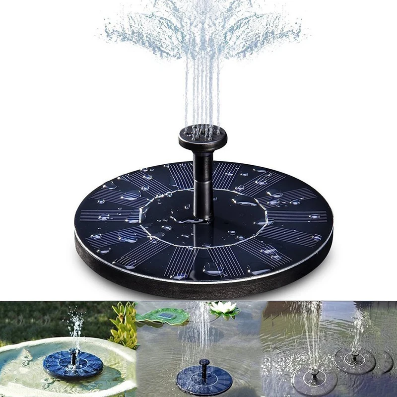 

Solar Floating Bath Fountain Pump For Garden and Patio Watering For Bird Bath Garden Decor Outdoor Garden