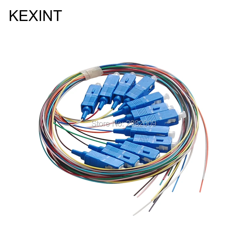 Волоконно оптический кончик KEXINT 12 цветов SC/UPC SM 0 9 LSZH/PVC G657A1 G657A2 1 5 м/10
