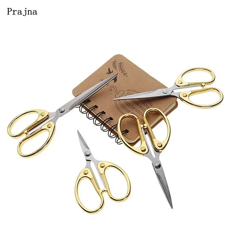 Prajna Sharp Vintage Gold Sewing Scissors Embroidery for Needlework