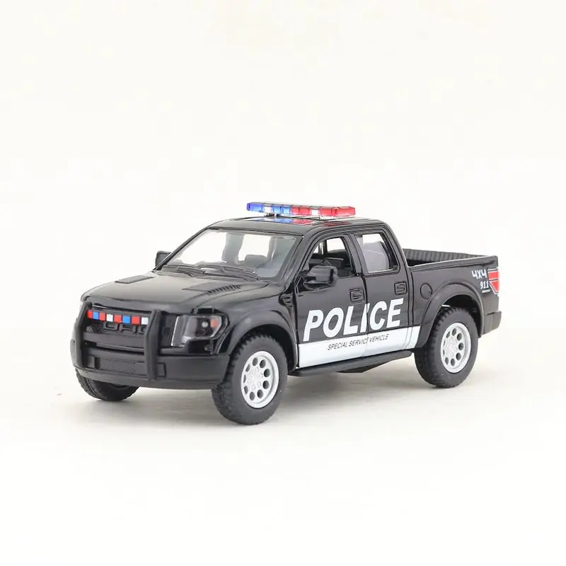 KINSMART литая металлическая модель/1:46 Масштаб/2013 Ford F-150 SVT Raptor SuperCrew пикап полицейская игрушка «пожарная машина»/Набор для обучения