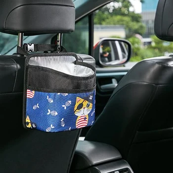 

Car Trash Bag Litter Garbage Bag Organizer Dustbin Auto Car Back Seat Holder Travel Storage Bag Hanger For Auto Capacity Storage