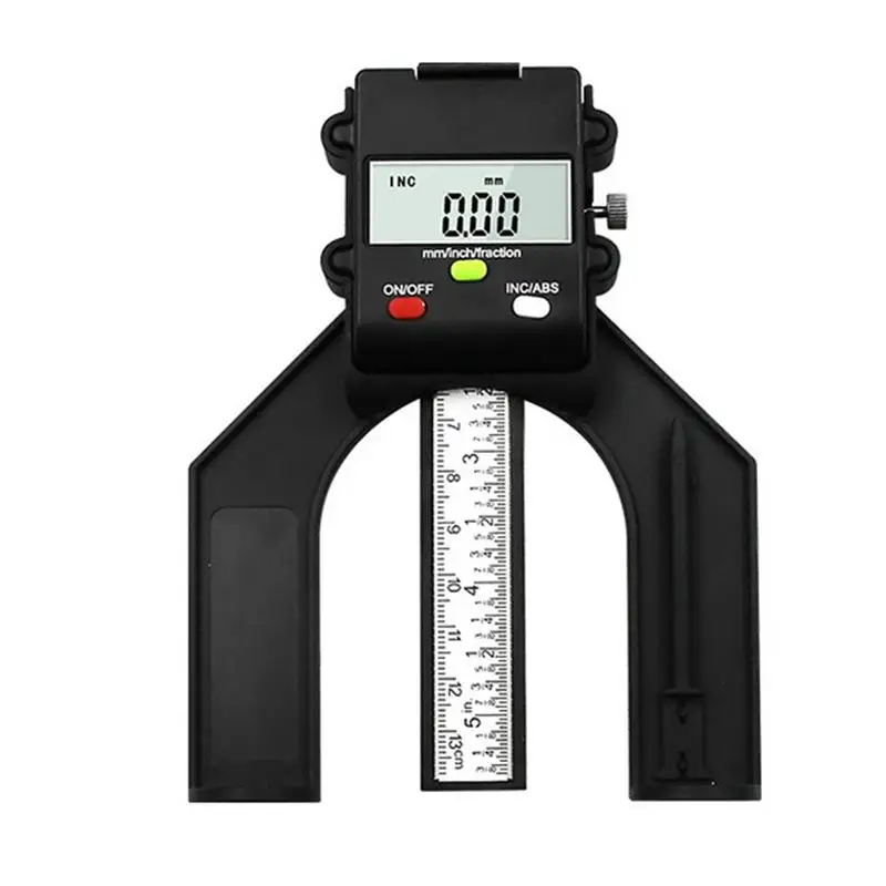 

Professional Woodworking Electronic Digital Depth Gauge Diy Woodworking Ruler Saw Height Gauge 0-80MM