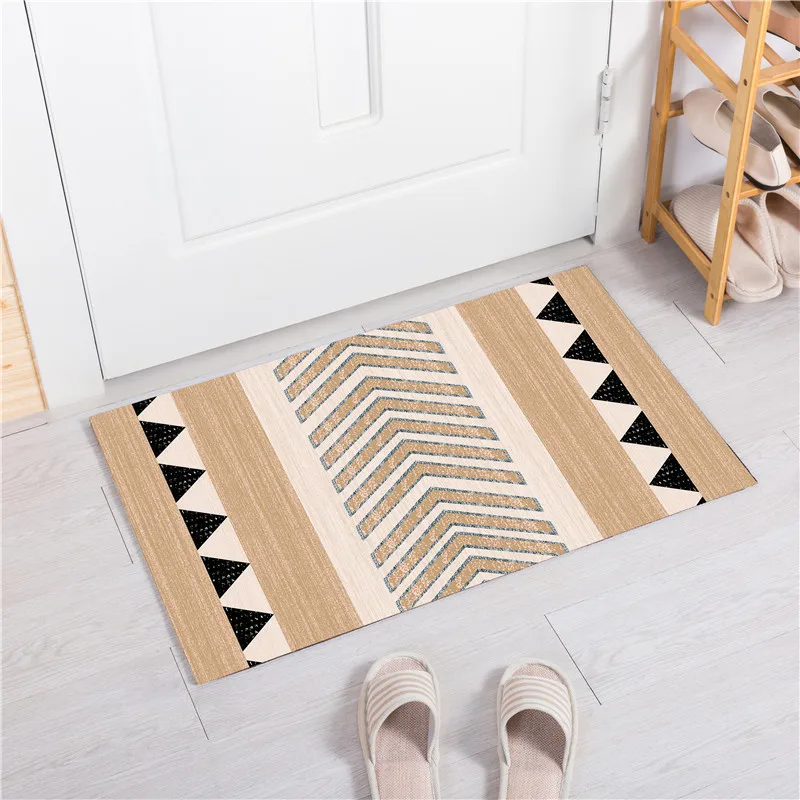 В европейском стиле в виде геометрических фигур коврик полосатый Кухня ковры размер 40 X60CM Гостиная Спальня для ванной с защитой от скольжения, домашний де порта "batom"