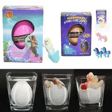 Волшебное Инкубационное яйцо русалки и мнимое животное с рогом Домашние животные Дети подарок игрушка Revivable яйцо животное растет в воде