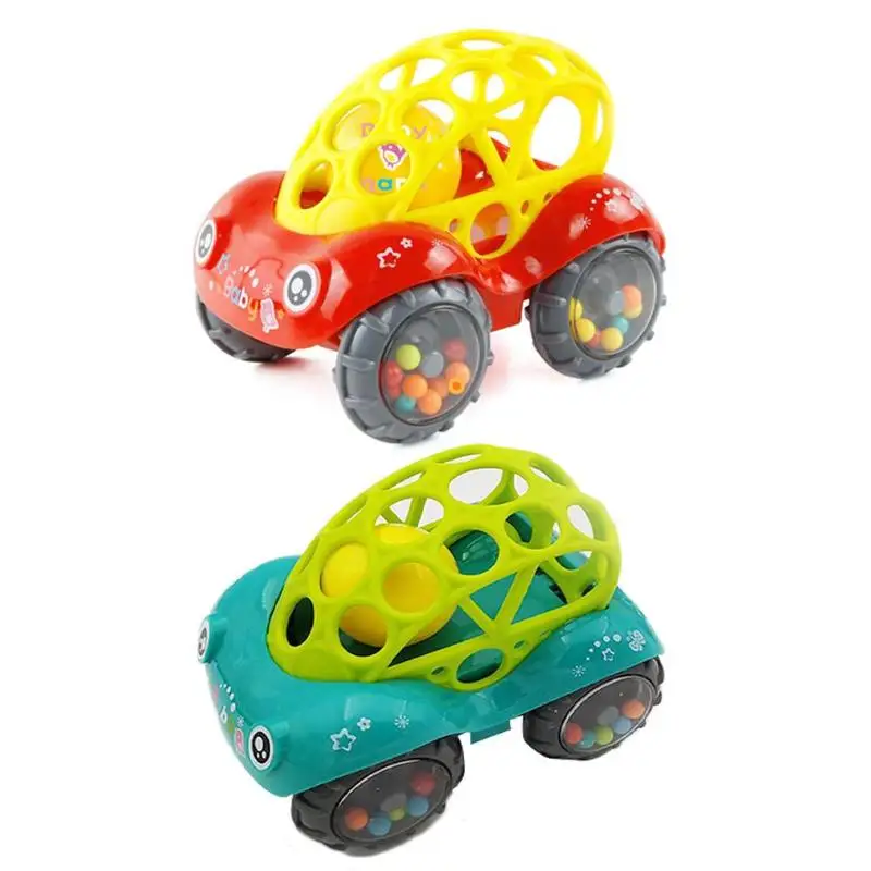 

Baby Grasp Practice Rattles Crib Toy Cartoon Car Shape Mobile Stroller Toys for Newborns Toddlers Bed Crib Hanging Gift