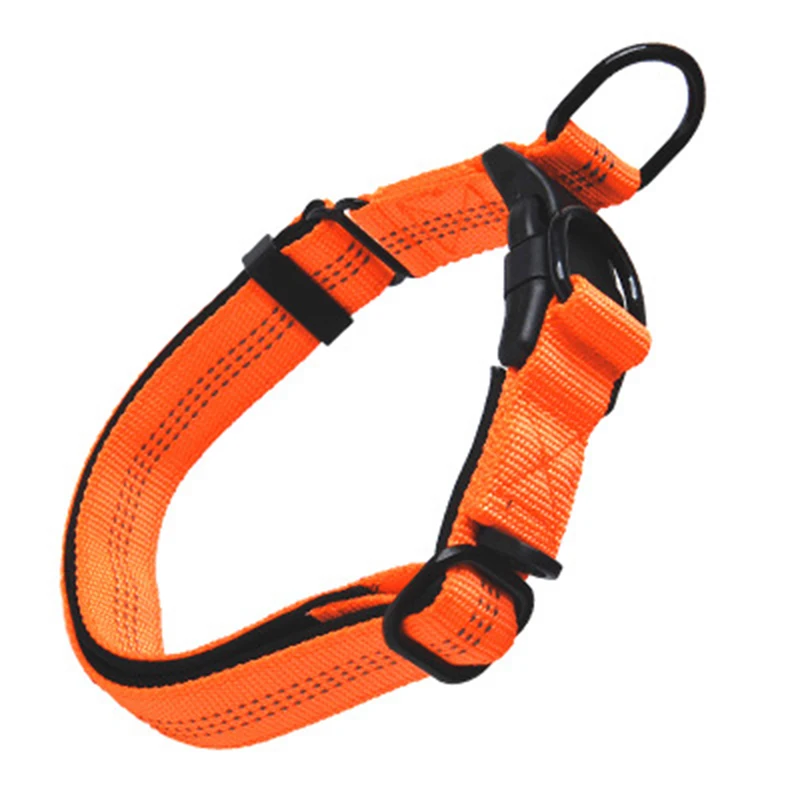 43 60cm Comfortable Adjustable Nylon Strap Dog Collar For Big Pet Dogs