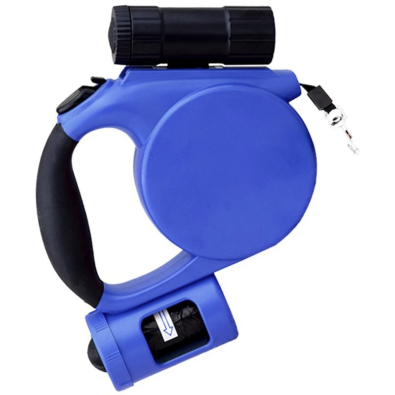 

Retractable Dog Leash 15 Foot Extra Long Cord - Dog Leash Retractable - Best Heavy Duty Retractable Leash With Led Light And B
