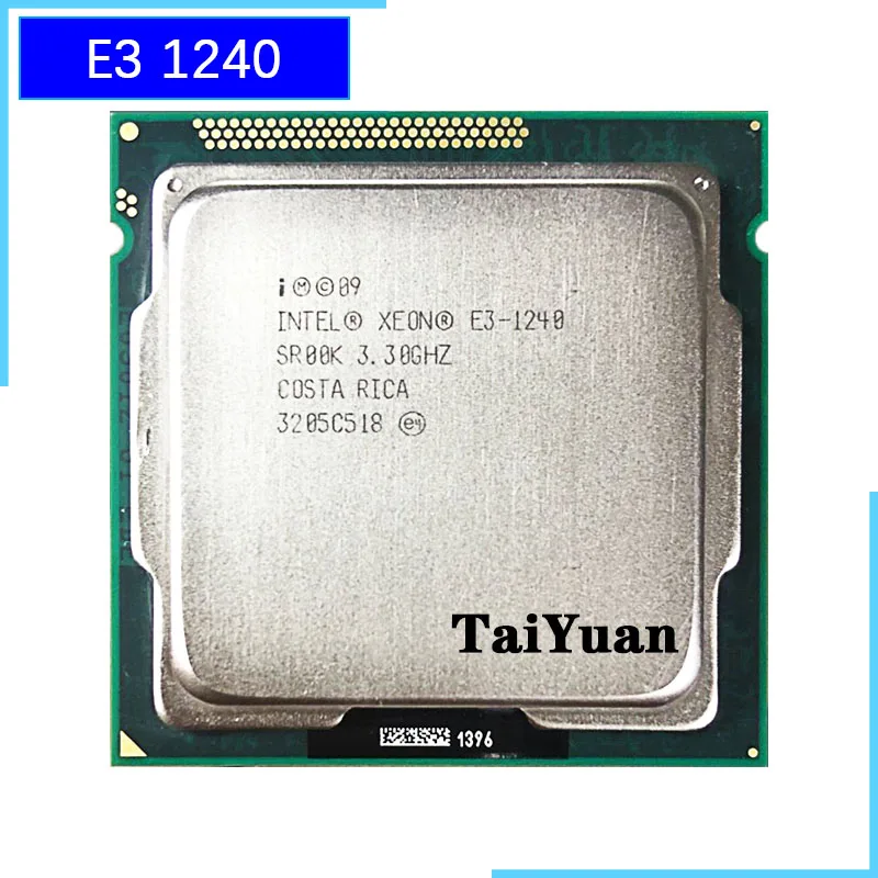 Intel Xeon E3-1240 E3 1240 3,3 ГГц четырехъядерный процессор 8M 80W LGA 1155