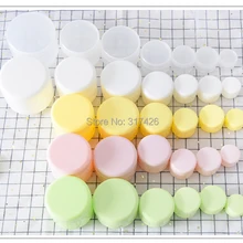 10 шт многоразовые бутылки, пластиковые пустые банки для макияжа, дорожный контейнер для крема/лосьона/косметики, 5 цветов по 10 г