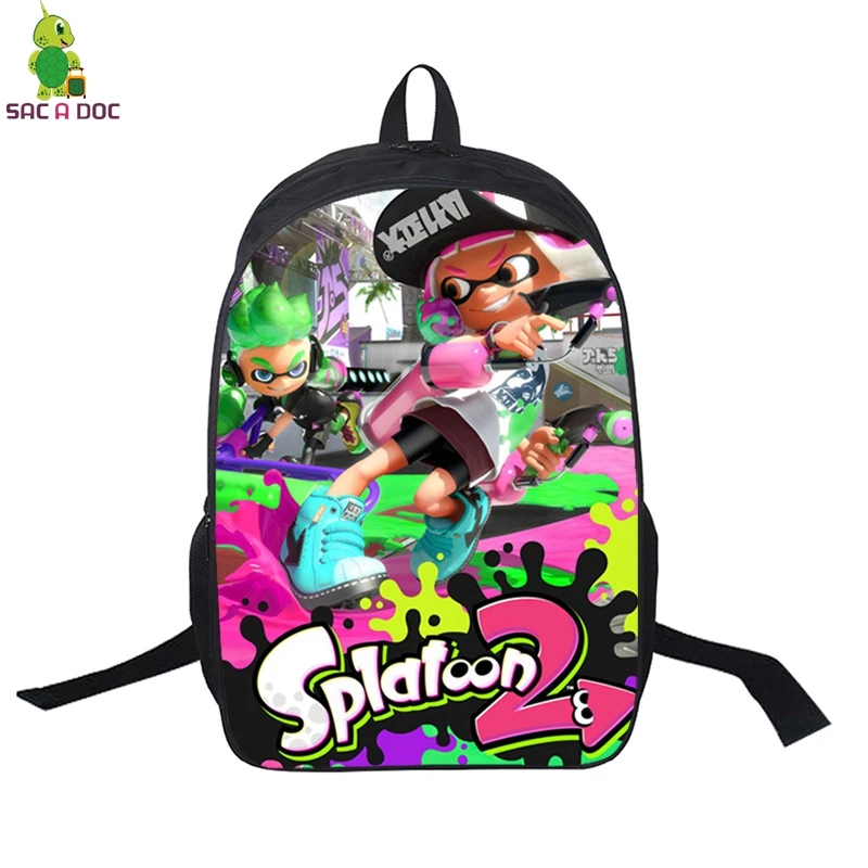 

Anime Splatoon 2 Backpack Women Men Laptop Backpack for Teenage Boys Girls School Bags Casual Travel Rucksack Kids Gift