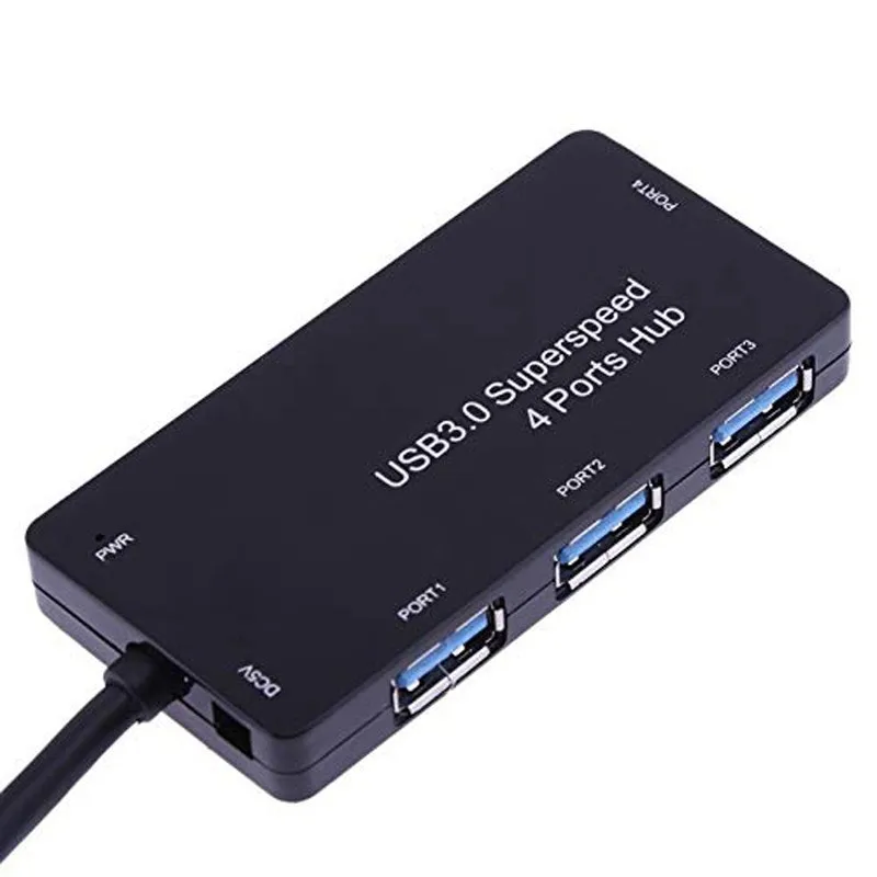 بروتابلي المدمجة تصميم 5 جيجابايت في الثانية USB 3.0 4 ميناء Hub USB3.0 الفاصل محول فائقة السرعة لأجهزة الكمبيوتر المحمول الكمبيوتر PC الطاقة إمدادات