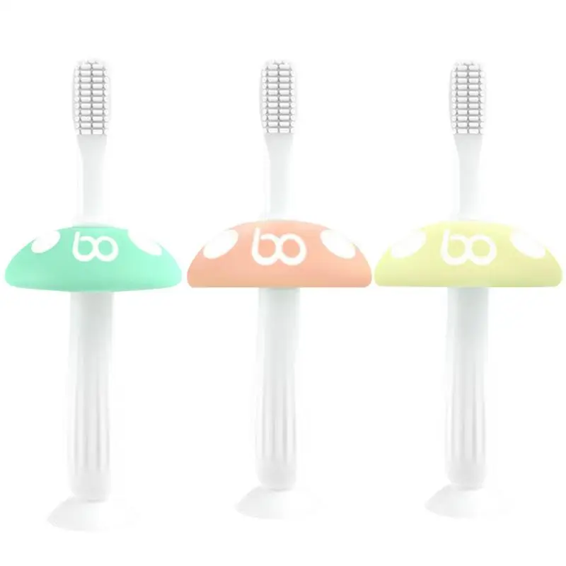 Детская зубная щетка для 0-3 лет, силиконовая Мягкая учебная зубная щетка для волос, детский зубной гель, набор зубных щеток, мягкая щетина, BPA
