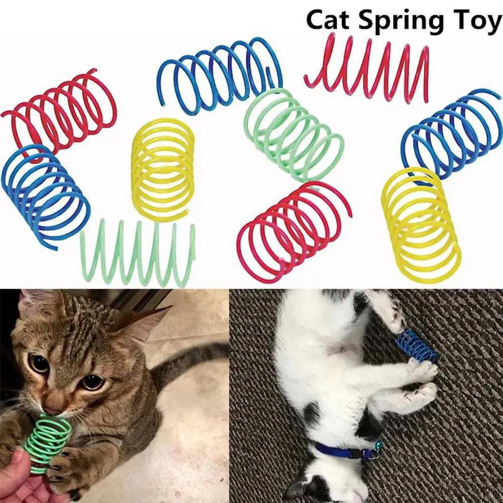Pet toy 10Pcs Funny Kitten Cat Playing Toy Durable Bright Color Springs