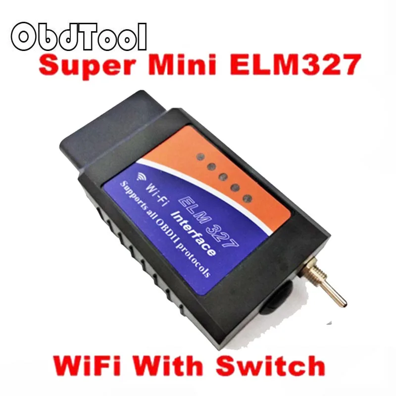 

OBDTOOL 2018 NEW ELM327 WIFI Switch V1.5 for IOS Android ELM327 WIFI OBD2/OBDII ELM 327 CAN-BUS Diagnostic Tool Code Reader