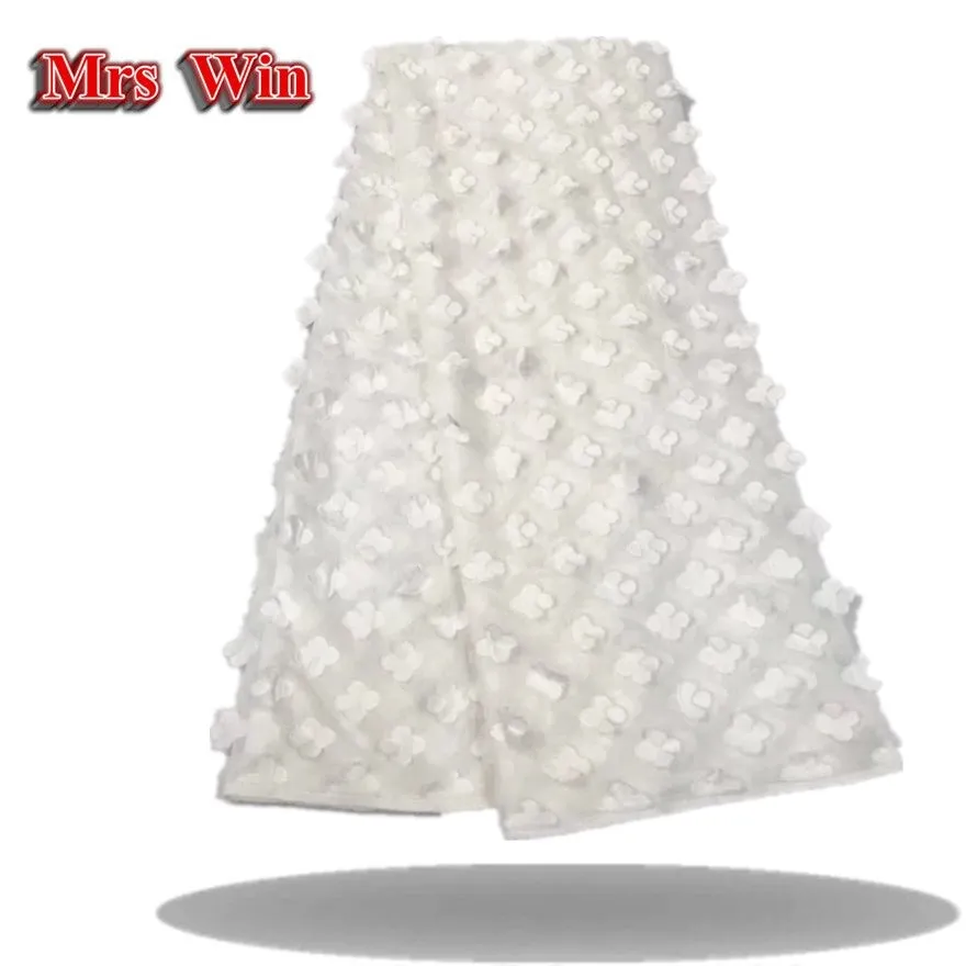 chantilly white wedding lace fabric chiffon fabrics ivory French embroidery Wedding dress clothes | Дом и сад
